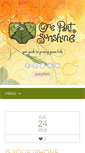 Mobile Screenshot of onepartsunshine.com