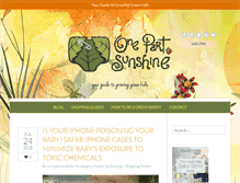 Tablet Screenshot of onepartsunshine.com